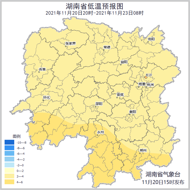 今冬第三轮寒潮_长沙天气预报_冰冻线进程图