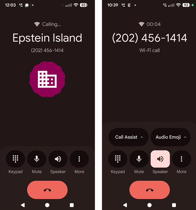美记者致电白宫,惊讶发现“正呼叫爱泼斯坦岛”……